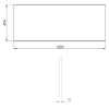 Elita Blat MDF 120/49,4/2,8 WHITE HG PCV 167036/RE051200128060